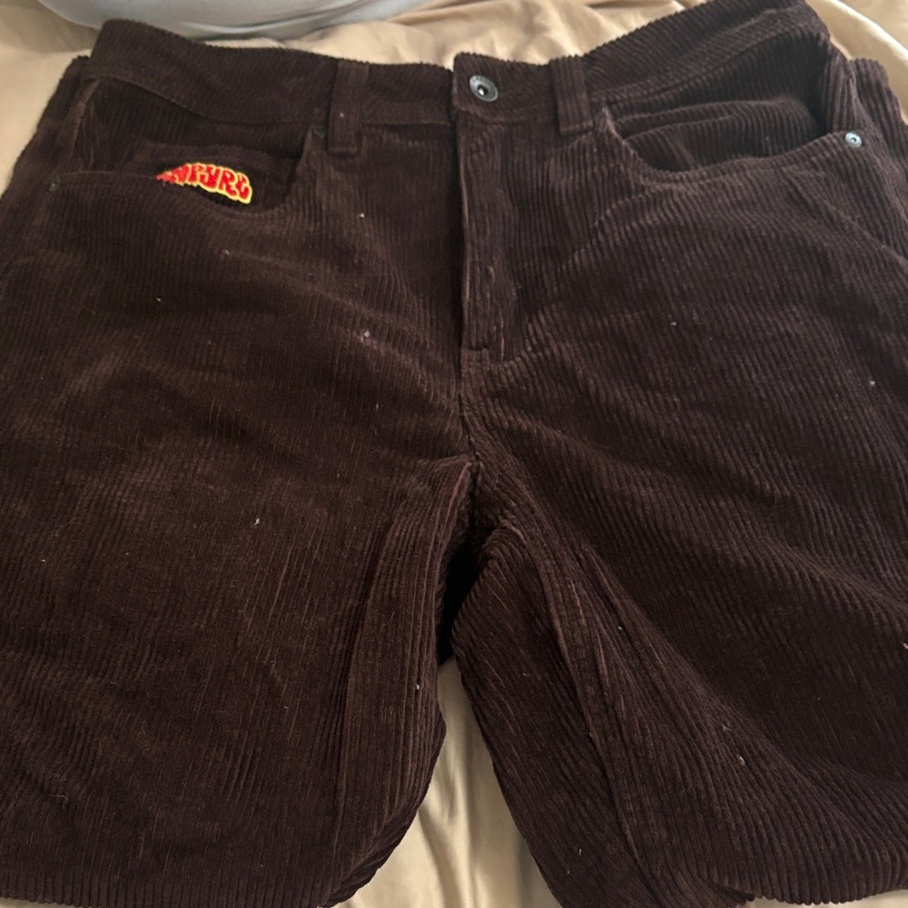 Brown Corduroy Men's Straight Jeans empire worn once